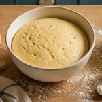 Levure boulangère pour gateau : pâte à brioche en train de lever