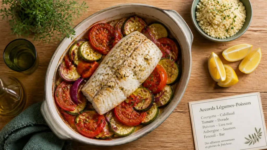 Quel légume avec le poisson ? Les meilleurs accords selon le type de poisson et la cuisson
