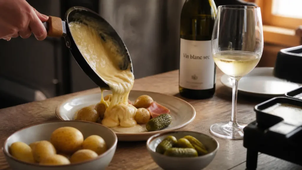 Vin blanc avec la raclette : les blancs secs de Savoie, d’Alsace et du Jura à privilégier