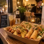 Chô Chaï Nîmes : thaï street food devanture et plats curry coco, nems