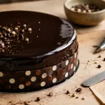 Decoration entremets : décor d’entremets au chocolat, perles et éclats