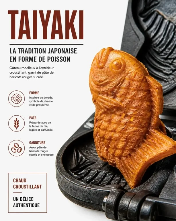 Taiyaki, pâtisserie japonaise en forme de poisson