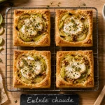 Recettes pour entrées chaudes : tartelettes poireaux chèvre, croustillant fondant
