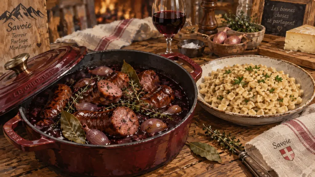 Diots au vin rouge : pourquoi la cuisson lente change tout